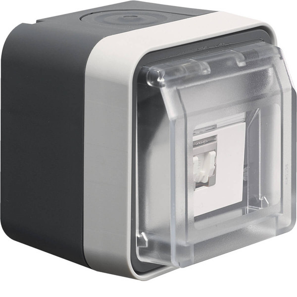 Berker 14093505 UAE Steckdose 8-polig geschirmt. Kat.6 AP W.1 grau