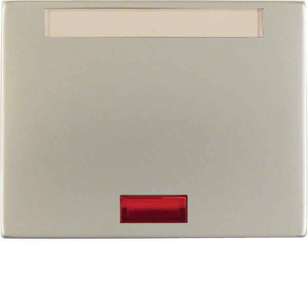 Berker 14157104 Wippe mit 5 beiliegenden Linsen und Beschriftungsfeld K.5 Edelstahl Rostfrei