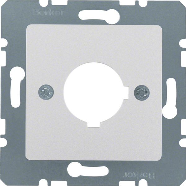 Berker 14321404 Zentralplatte für Melde- und Befehlsgerät Ø 22.5 mm alu. matt