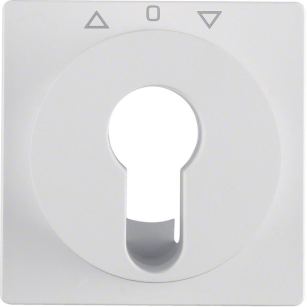 Berker 15066089 Zentralstück für Jalousie-Schlüsselschalter/-taster Q.x polarweiß. samt