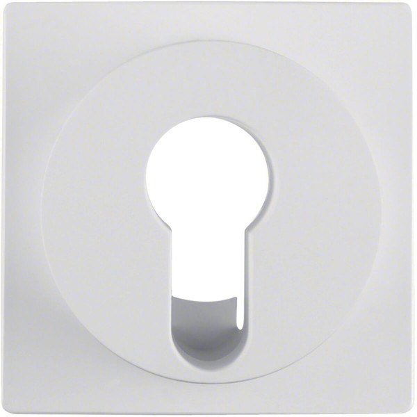 Berker 15071909 Zentralstück für Schlüsselschalter/-taster S.1/B.3/B.7 polarweiß. matt