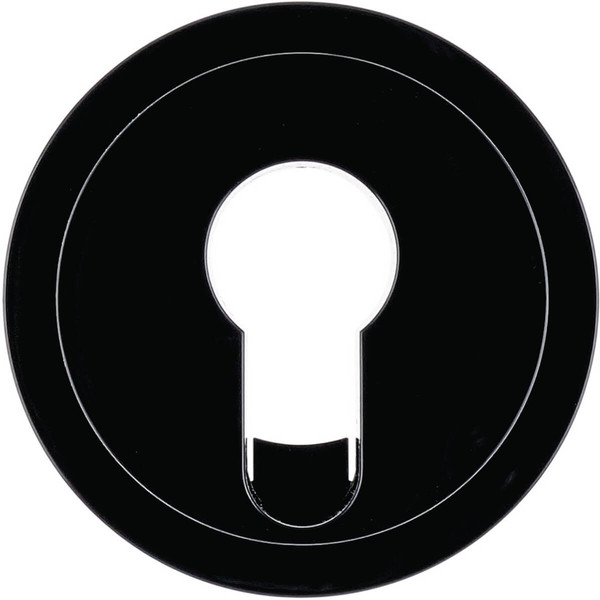 Berker 15072045 Zentralstück für Schlüsselschalter/-taster. R.1/R.3. schwarz glänzend