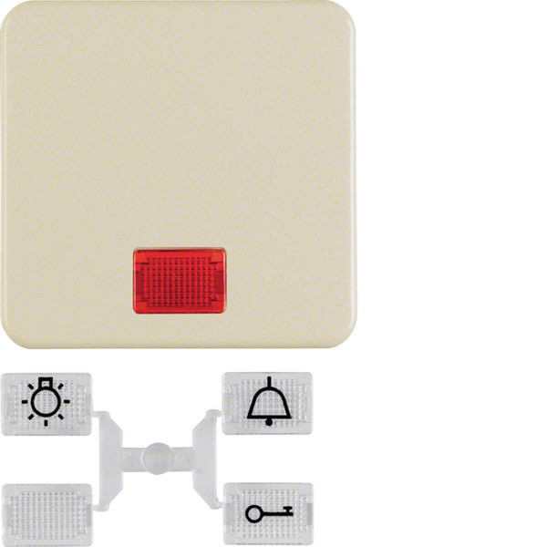 Berker 1553 Wippe mit 5 beiliegenden Linsen wg Up IP44 weiß. glänzend