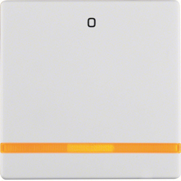 Berker 16246089 Wippe mit oranger Linse und Aufdruck 0 Q.x polarweiß. samt