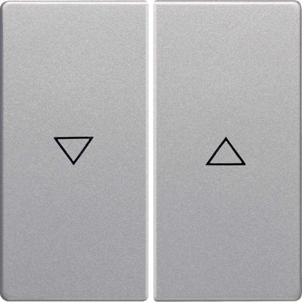 Berker 16256084 Wippe 2fach mit Aufdruck Symbol Pfeil Q.x alu samt. lackiert