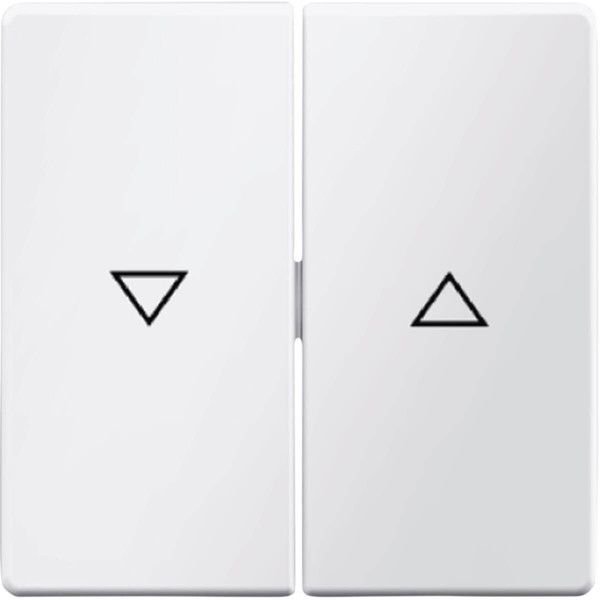 Berker 16256089 Wippe 2fach mit Aufdruck Symbol Pfeil Q.x polarweiß. samt