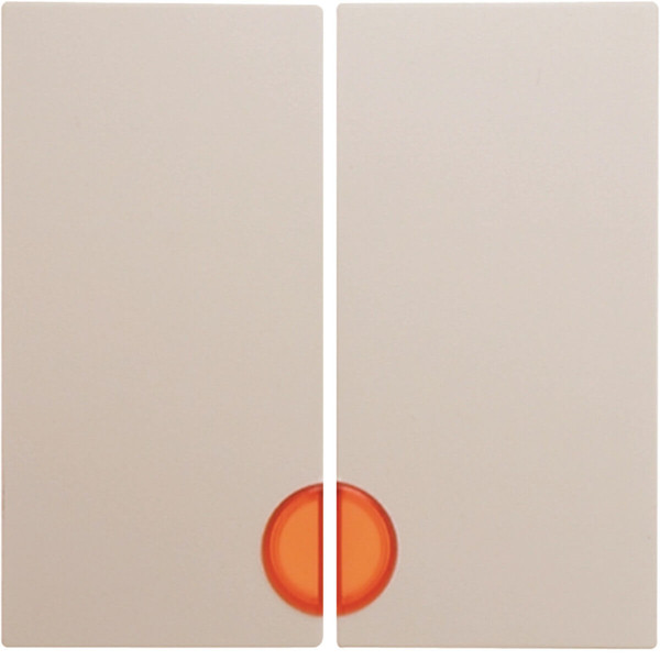 Berker 16278982 Wippe 2fach mit roter Linse S.1/B.3/B.7 weiß. glänzend