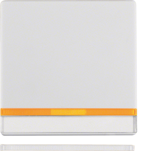 Berker 16286089 Wippe mit 2 beiliegenden Linsen und Beschriftungsfeld Q.x polarweiß. samt