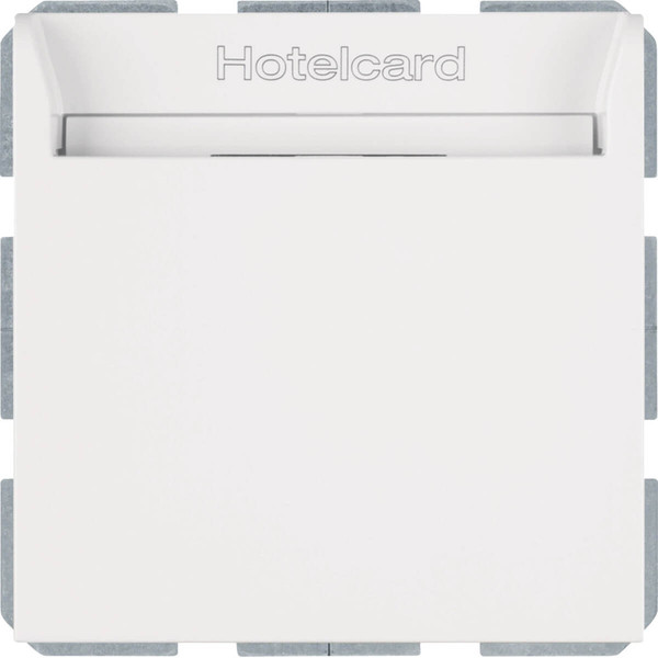 Berker 16408999 Relais-Schalter m. Zentralstück f. Hotelcard Berker S.1/B.3/B.7 polarweiß glänz.