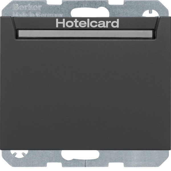 Berker 16417116 Relais-Schalter mit Zentralstück für Hotelcard Berker K.1/K.5 anthrazit. matt