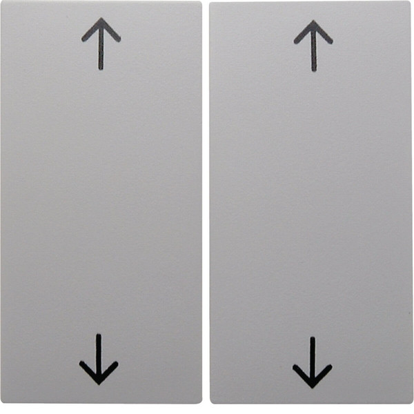 Berker 16441909 Wippe 2fach mit Aufdruck Symbol Pfeile S.1/B.3/B.7 polarweiß. matt