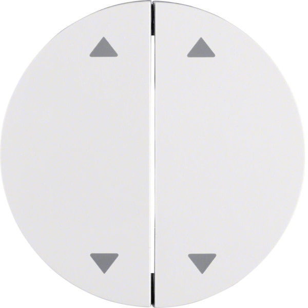 Berker 16442089 Wippe 2fach mit Aufdruck Symbol Pfeile R.1/R.3 polarweiß. glänzend