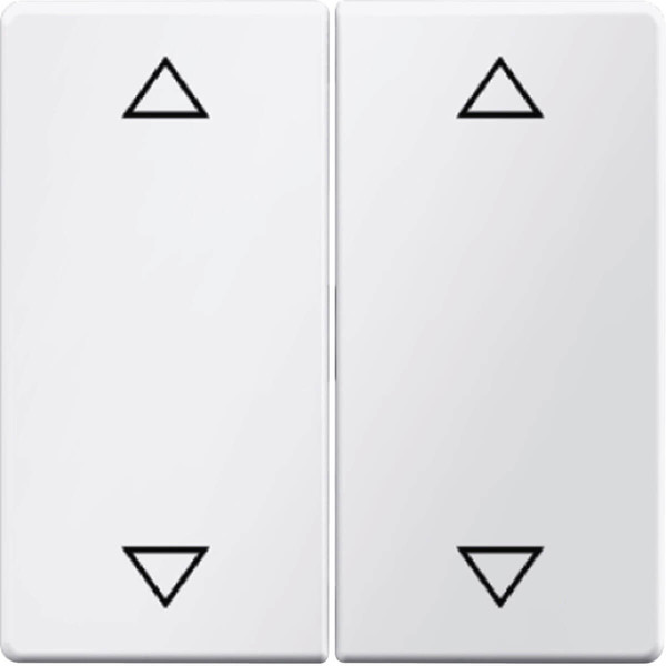 Berker 16446089 Wippe 2fach mit Aufdruck Symbol Pfeile Q.x polarweiß. samt