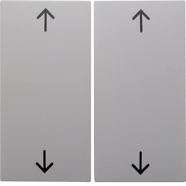 Berker 16448989 Wippe 2fach mit Aufdruck Symbol Pfeile S.1/B.3/B.7 polarweiß. glänzend