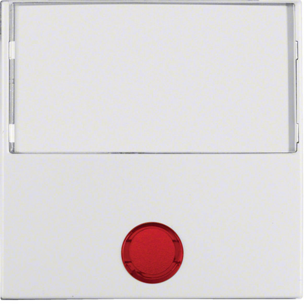 Berker 16968989 Wippe m. Beschriftungsf. Groß u. 5 beilieg. Linsen S.1/B.3/B.7 polarweiß glänz.