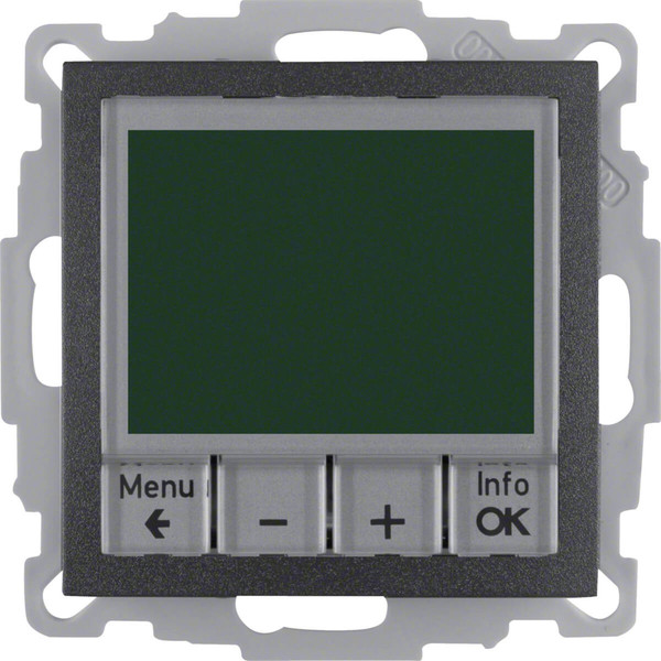 Berker 20441606 Temperaturregler. Schließer. m. Z-Stk.. zeitgesteuert S.1/B.3/B.7 anthrazit matt