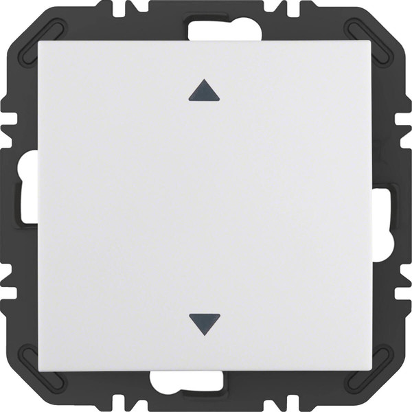 Berker 24118289 Wandsendermodul Enocean mit Wippe m. Aufdruck Symbol Pfeile. S.1. polarweiß gl.