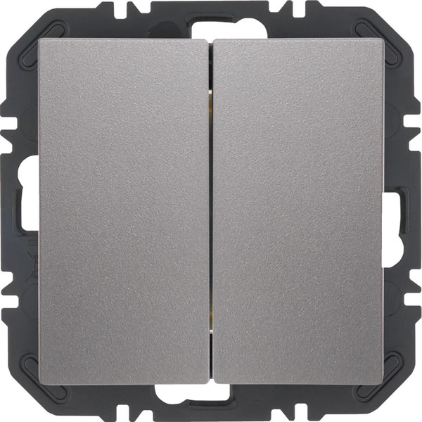 Berker 24121434 Friends of Hue Tasten mit Wippe 2fach. B.x. alu samt