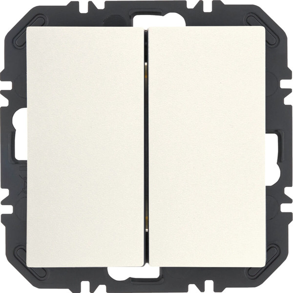 Berker 24121939 Friends of Hue Tasten mit Wippe 2fach. S.1. polarweiß matt