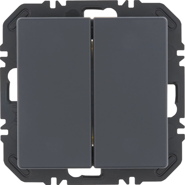 Berker 24126186 Wandsendermodul Enocean mit Wippe 2fach. Q.x. anthrazit samt