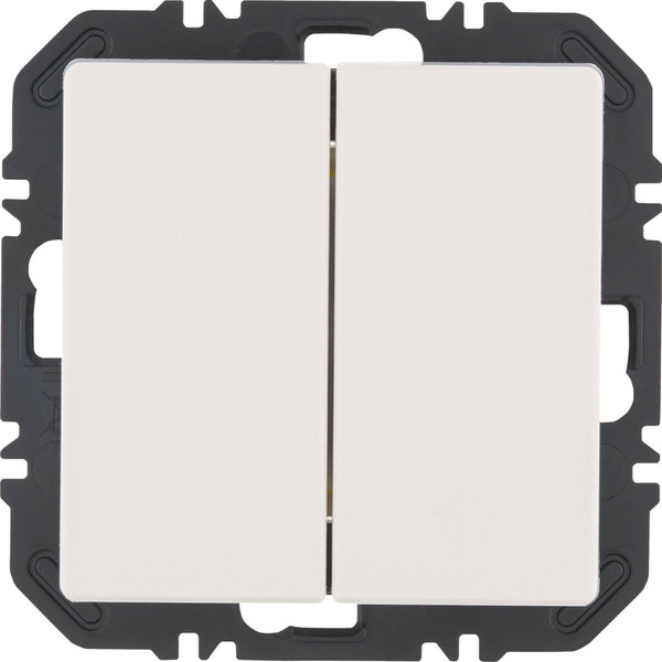 Berker 24126189 Wandsendermodul Enocean mit Wippe 2fach. Q.x. polarweiß samt