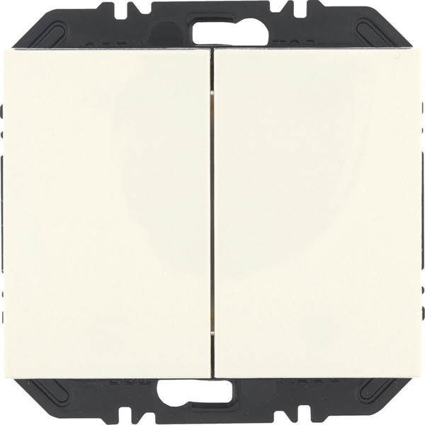 Berker 24127039 Friends of Hue Tasten mit Wippe 2fach. K.1. polarweiß glänzend