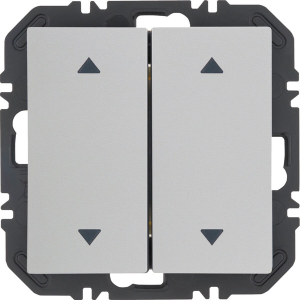 Berker 24128209 Wandsendermodul Enocean mit Wippe 2fach mit Symbol Pfeile. S.1. polarweiß matt