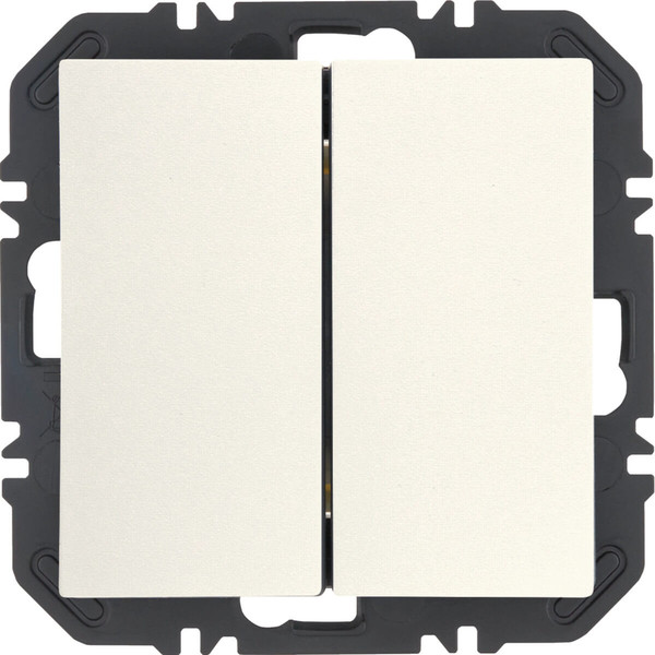 Berker 24128939 Friends of Hue Tasten mit Wippe 2fach. S.1. polarweiß glänzend