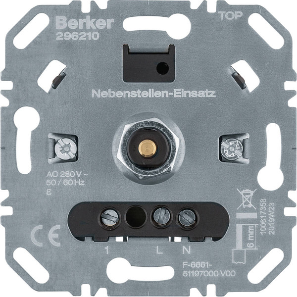 Berker 296210 Nebenstellen-Einsatz für Universal-Drehdimmer Komfort. Softrastung. Lichtst.
