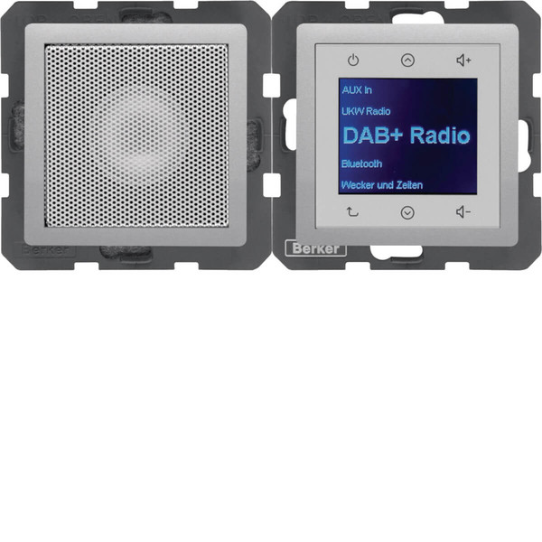 Berker 29806084 Radio Touch mit Lautsprecher DAB+ Q.x alu samt