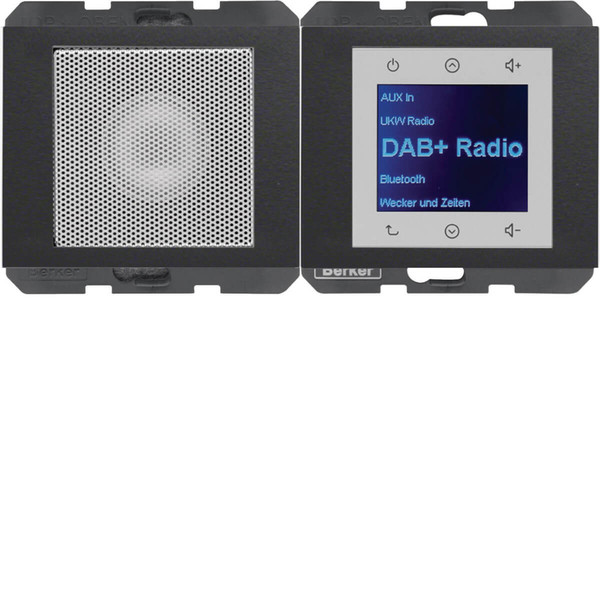 Berker 29807006 Radio Touch mit Lautsprecher DAB+ K.x anthrazit matt
