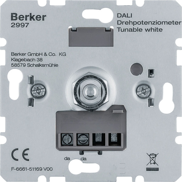 Berker 2997 DALI Drehpotenziometer Tunable white. Softrastung. Lichtsteuerung