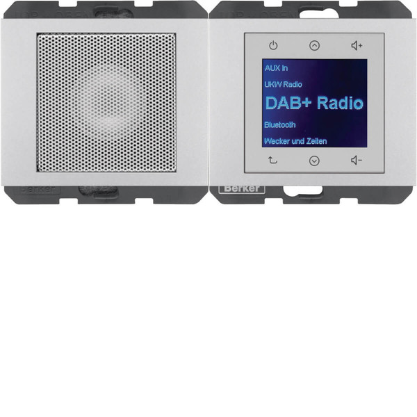 Berker 30807003 Radio Touch mit Lautsprecher DAB+. Bluetooth K.x alu