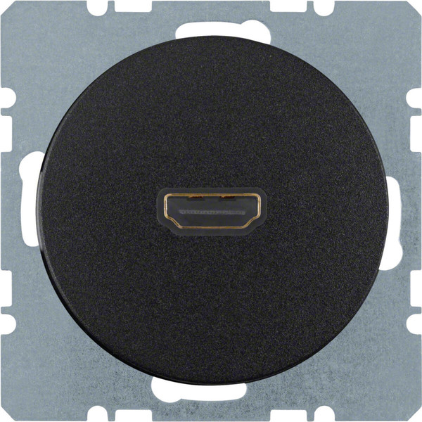 Berker 3315422045 High Definition Steckdose R.1/R.3 schwarz. glänzend