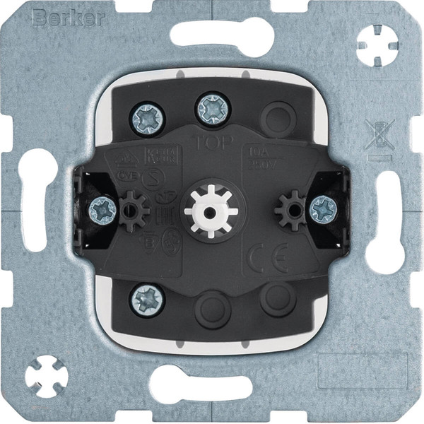 Berker 384103 Jalousie-Drehschalter 1-polig.Tastrast-Funktion. Jalousiesteuerung