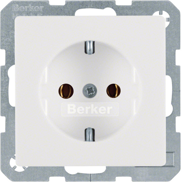 Berker 41436089 Steckdose Schuko Q.x polarweiß. samt