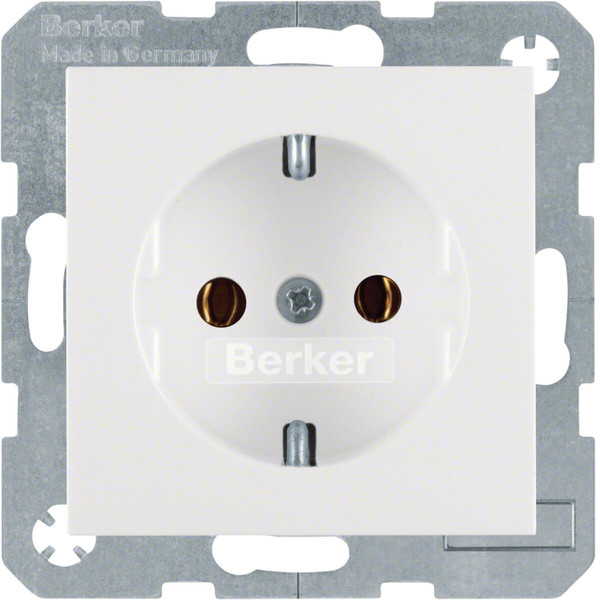 Berker 41438989 Steckdose Schuko S.1/B.3/B.7 polarweiß. glänzend