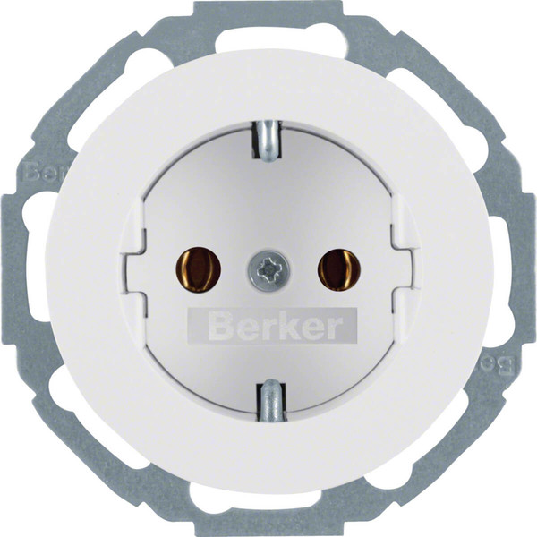 Berker 41452089 Steckdose Schuko Serie R.Classic polarweiß. glänzend