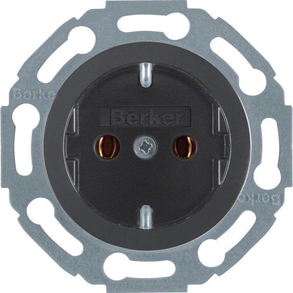 Berker 414521 Steckdose Schuko 1930/Glas/Palazzo schwarz. glänzend