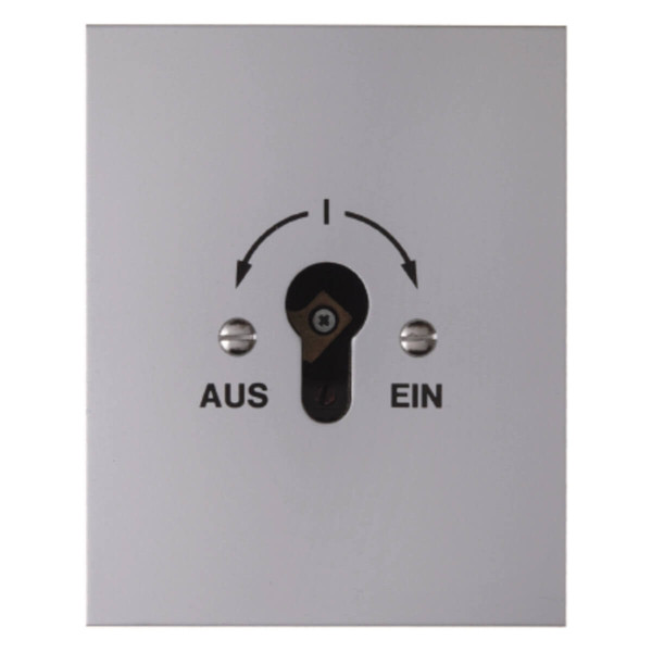 Berker 4416 Schlüsselschalter Up für Profil-Halbzylinder Druckguss IP44