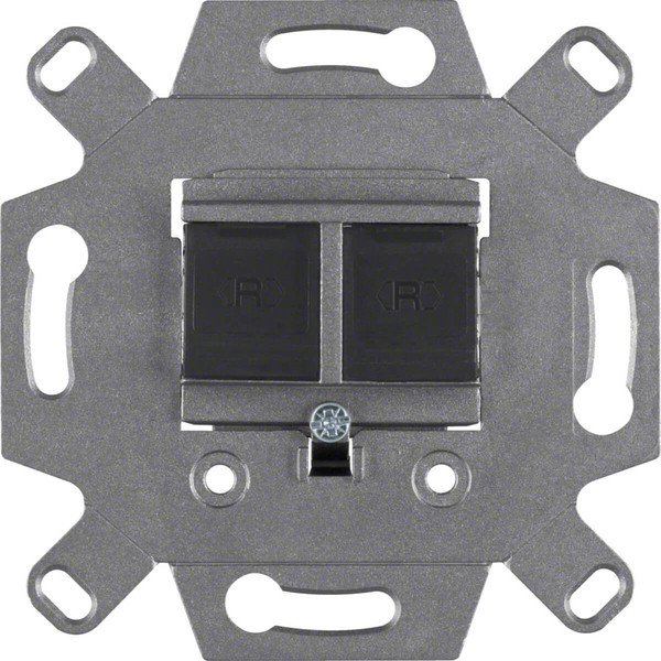Berker 4588 Modulare UAE-Steckdose 8/8-polig geschirmt Modul-Einsätze