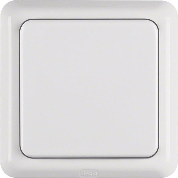 Berker 471809 Steckdose Schuko mit Klappdeckel und Rahmen wg Up IP44 polarweiß glänzend