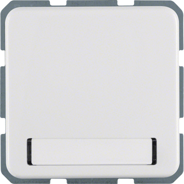 Berker 471909 Steckdose Schuko mit Klappd. u. Beschriftungsf. wg Up IP44 polarweiß glänzend