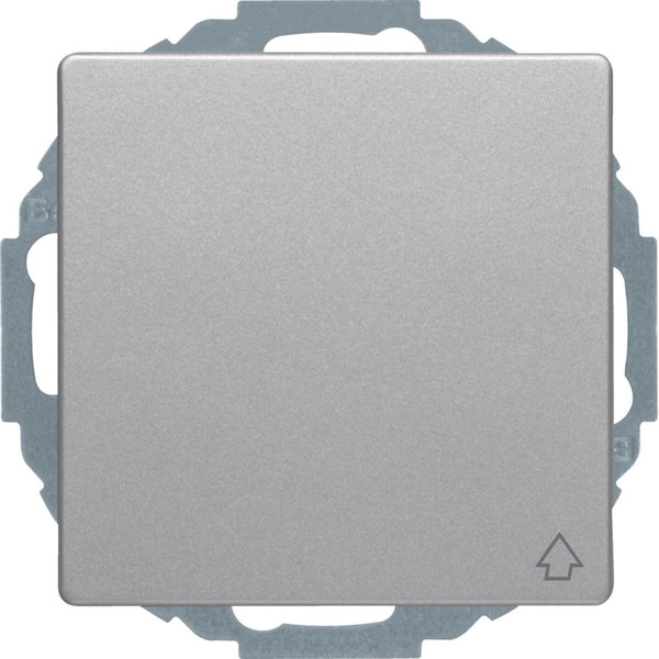 Berker 47446084 Steckdose Schuko mit Klappdeckel u. erh.BS Q.x alu samt. lackiert