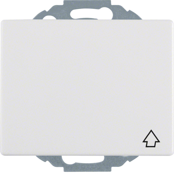 Berker 47477109 Steckdose Schuko mit Klappdeckel u. erh.BS K.1 polarweiß glänzend