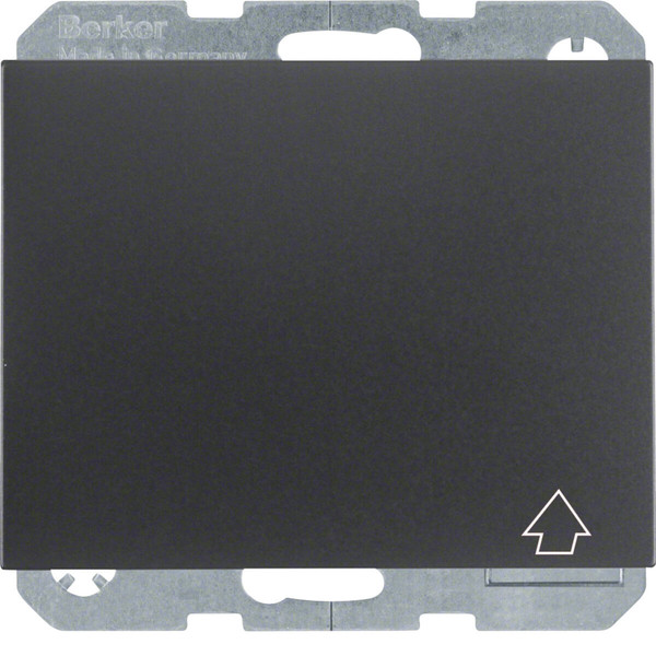 Berker 47517206 Steckdose Schuko mit selbstschl. Klappdeckel u. erh.BS K.1 anthrazit. matt