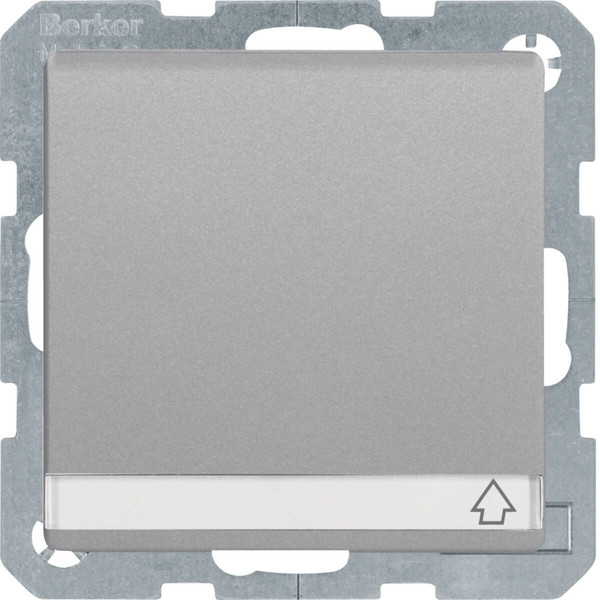 Berker 47526084 Steckdose Schuko mit Klappdeckel. BSF u. erh.BS Q.x alu samt. lackiert