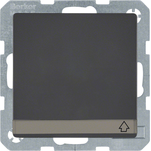 Berker 47526086 Steckdose Schuko mit Klappdeckel. BSF u. erh.BS Q.x anthrazit. samt