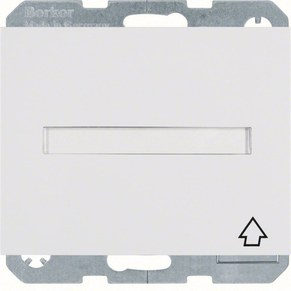 Berker 47527109 Steckdose Schuko mit Klappdeckel. BSF und erh.BS K.1 polarweiß glänzend