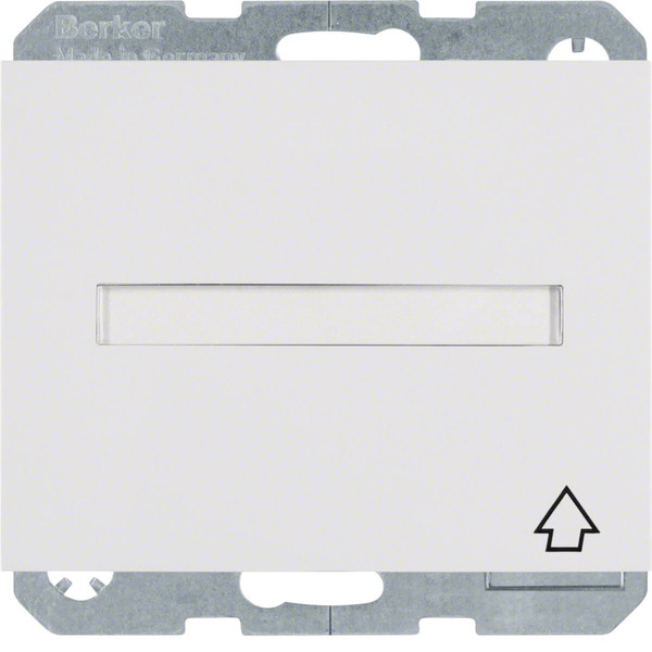 Berker 47527209 Steckdose Schuko mit Klappdeckel. BSF u. erh.BS K.1 polarweiß glänzend